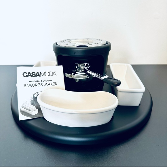 Casa Moda S’mores Maker Indoor/Outdoor with Rotating Serve Tray Partyware UNUSED - Picture 2 of 10